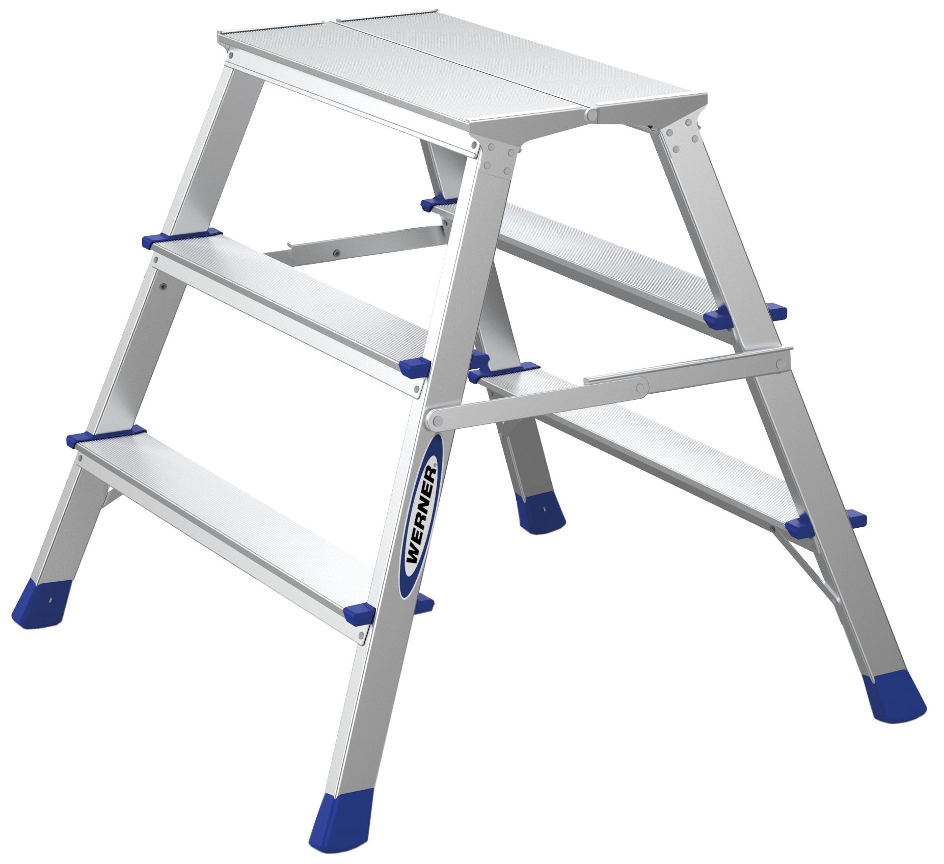 Arbejdsbuk Werner 2Ã3 trin 60cm bred højde 0,74mtr