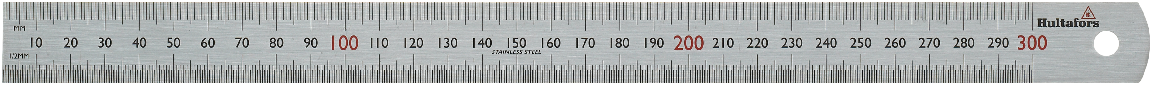 Hultafors Stållinjal STL 300 x 23,7 mm refleksfri, mm gradering