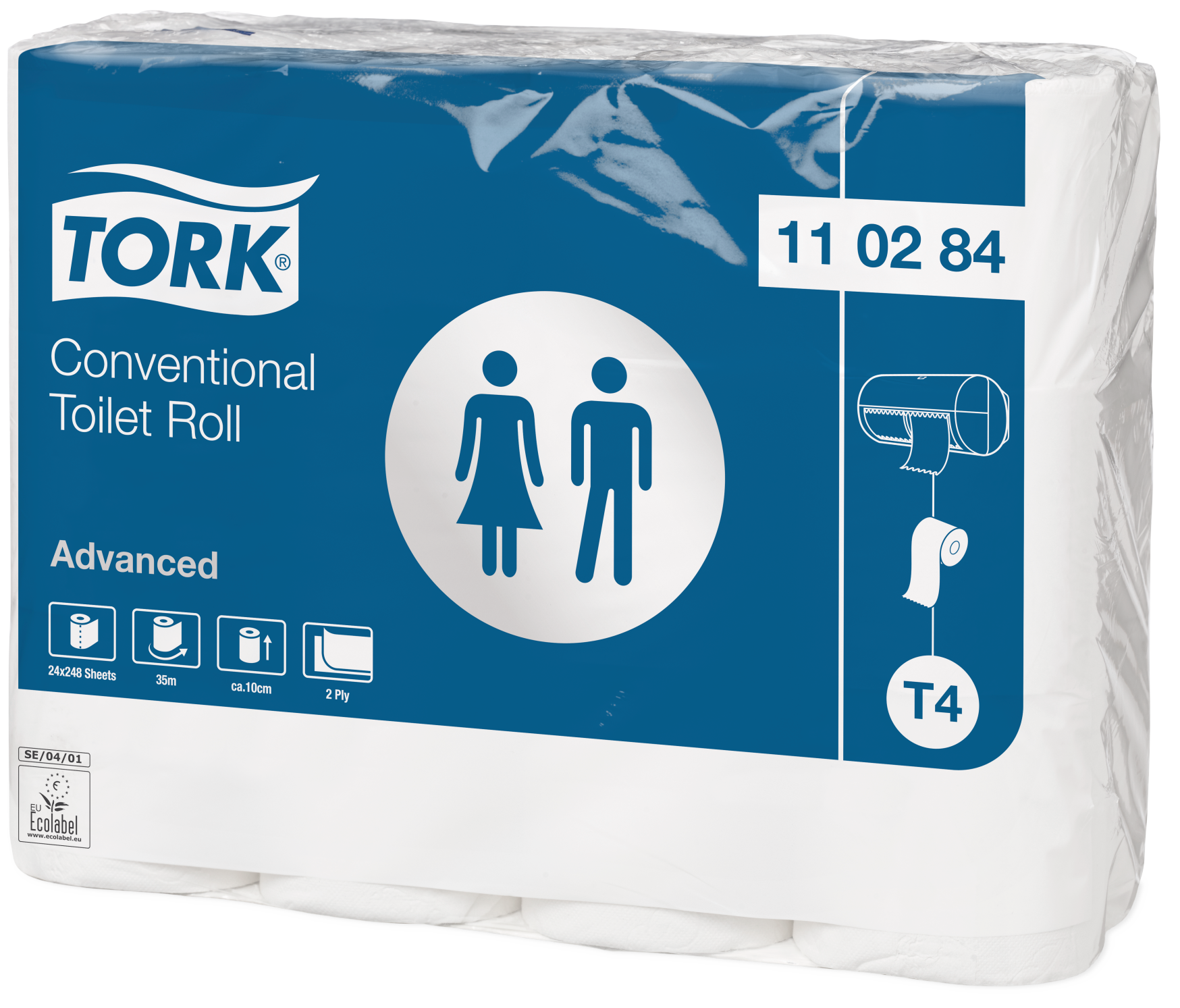 Tork Tork toalettpapir Advanced T4 34,7m, 24 ruller