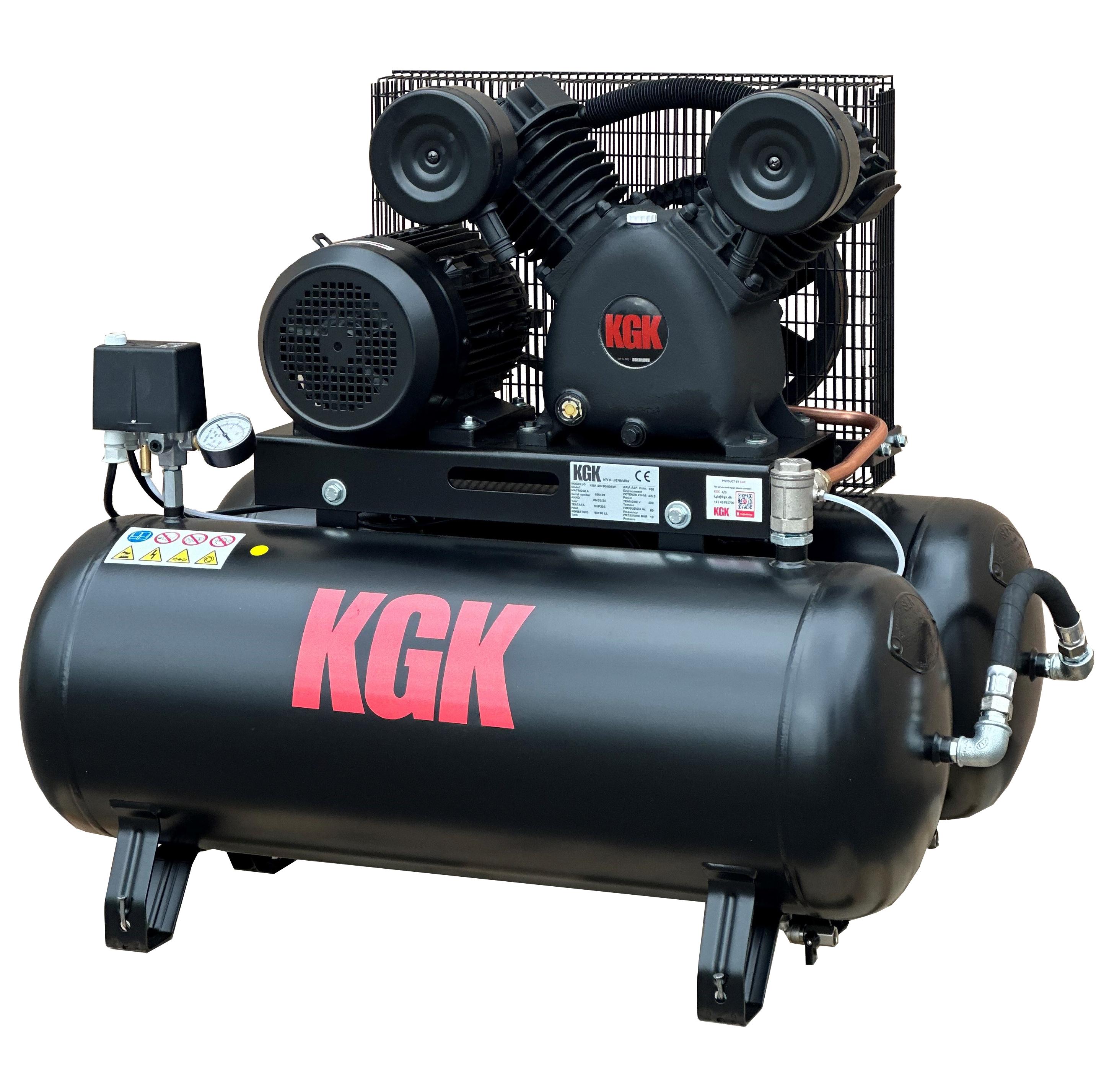 KGK Kompressor KGK 2x90/50SW - Lang Levetid (913 rpm)