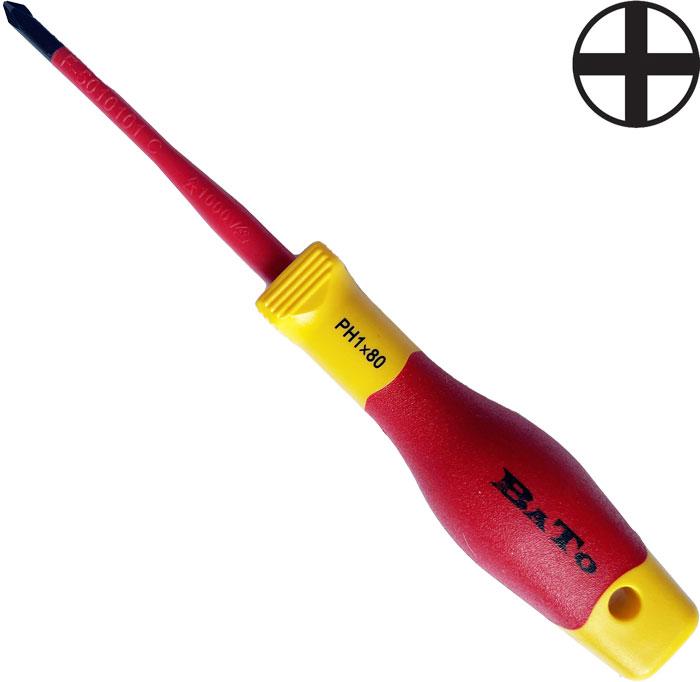 Bato BATO Skrutrekker 1000V. PH1 slim x 80mm.