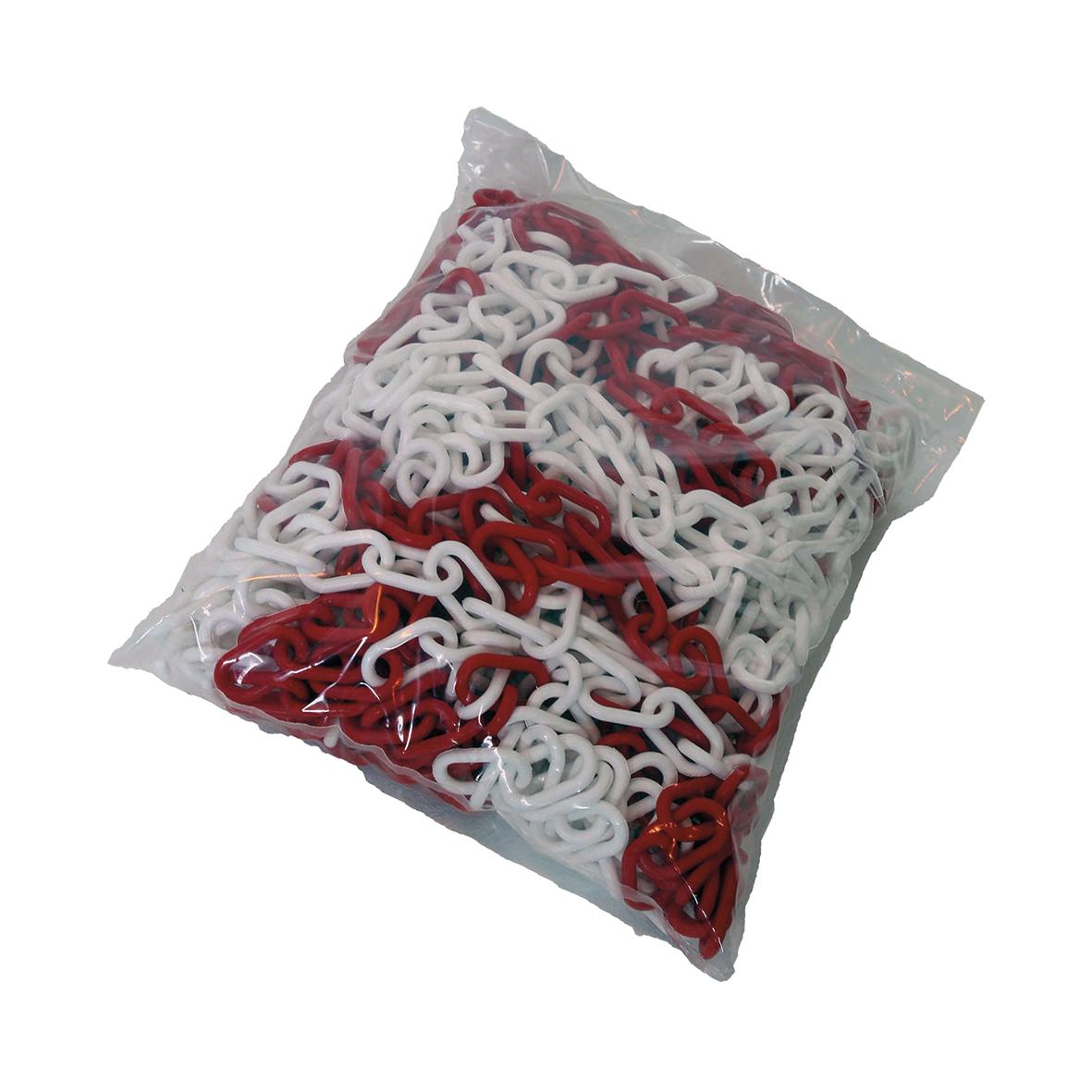SPREHN SPREHN plastkæde 6mm rød/hvid 25 meter