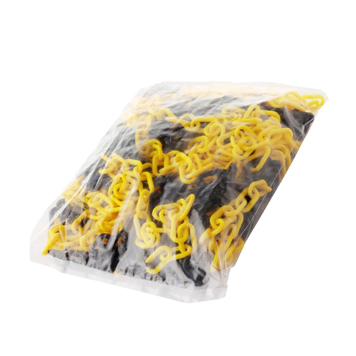 SPREHN SPREHN plastkæde 6mm sort/gul 25 meter