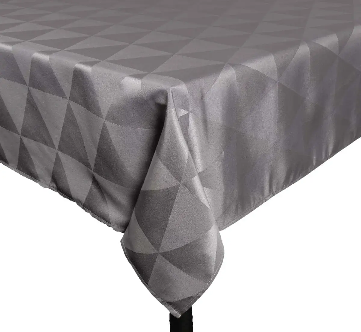 Borg Living Bordduk - 140x240 cm - Grå - Jacquardvevd duk med mønster