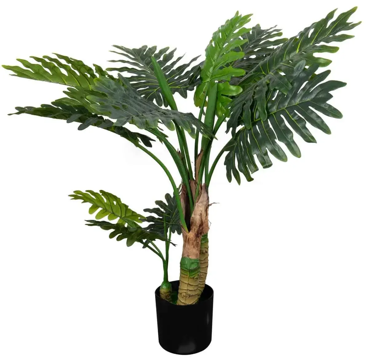 HOME-TEX Stor kunstig plante - Høyde 100 cm - Med urtepotte