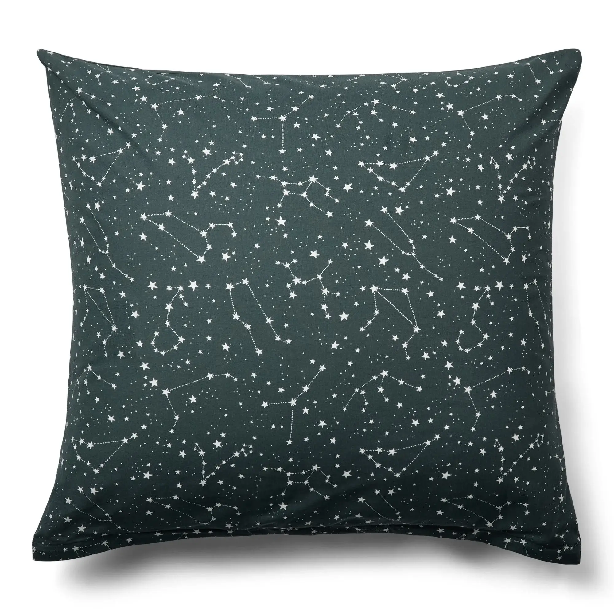 Borg Living Putetrekk 60x63 cm - 100% bomull - Zodiac green - Vendbart med stjerner