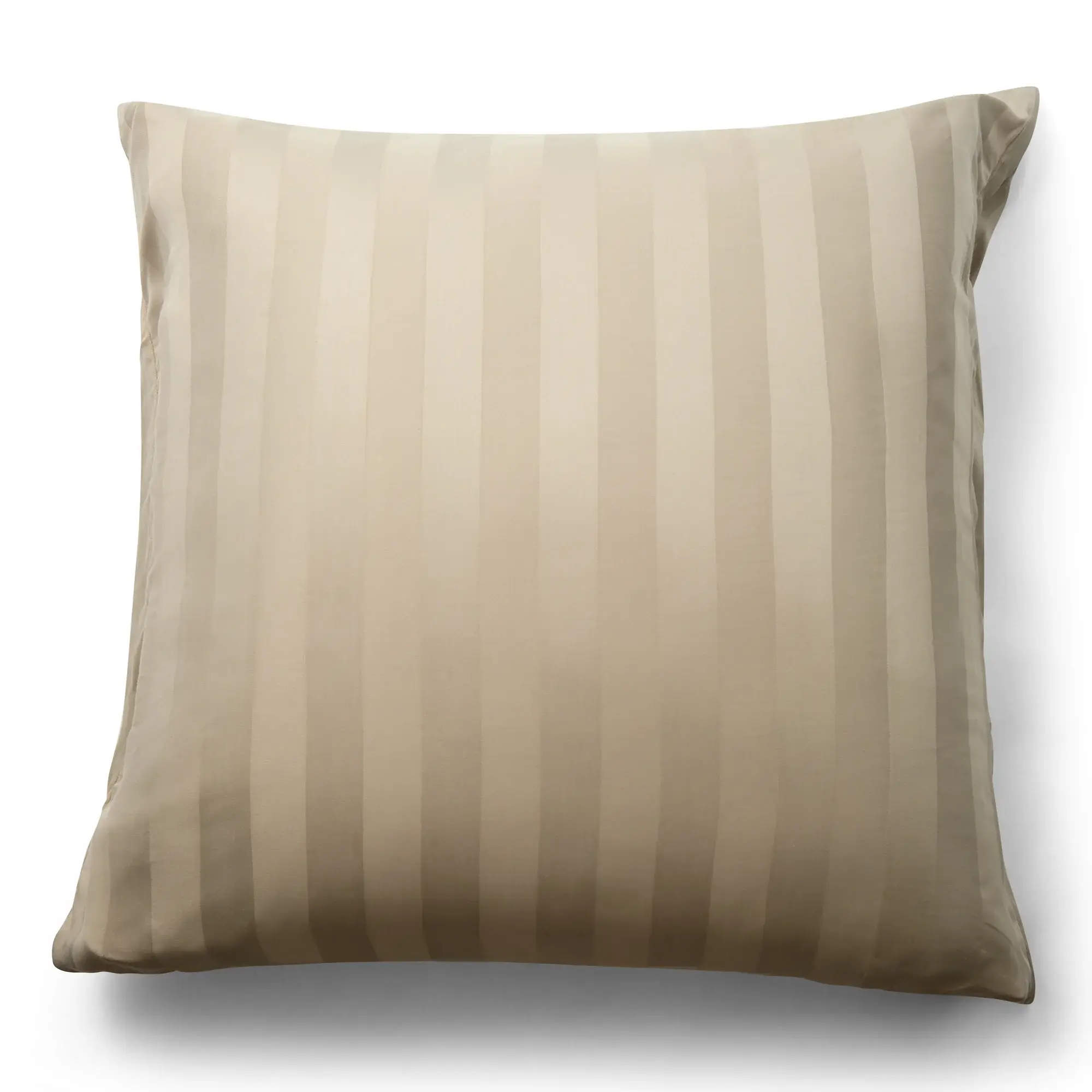 Nordstrand Home Bambus putetrekk - 100% naturlig bambus - 60x63 cm - Sandfarget, jacquardvevd putevar med striper