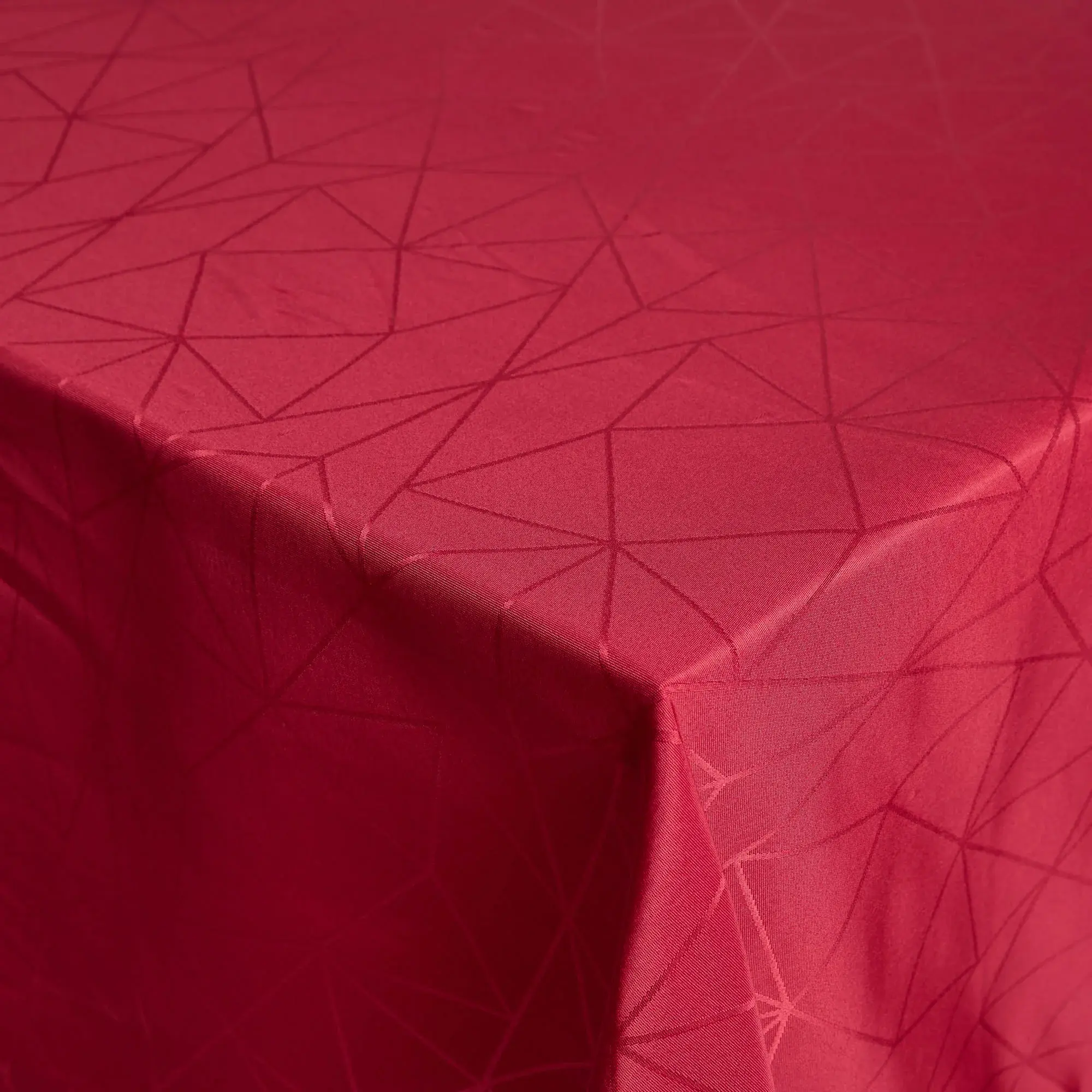 Nordstrand Home Juleduk - 140x220 cm - Rød duk med flott design - Jacquardvevd bordduk - Eksklusiv duk