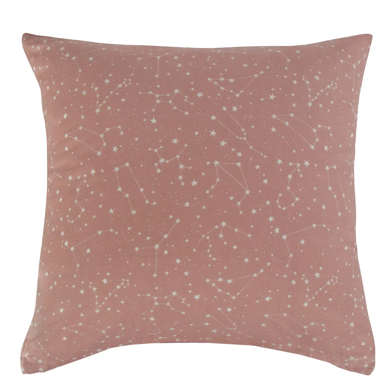Borg Living Putetrekk 60x63 cm - 100% bomull - Zodiac peach - Vendbart med stjerner