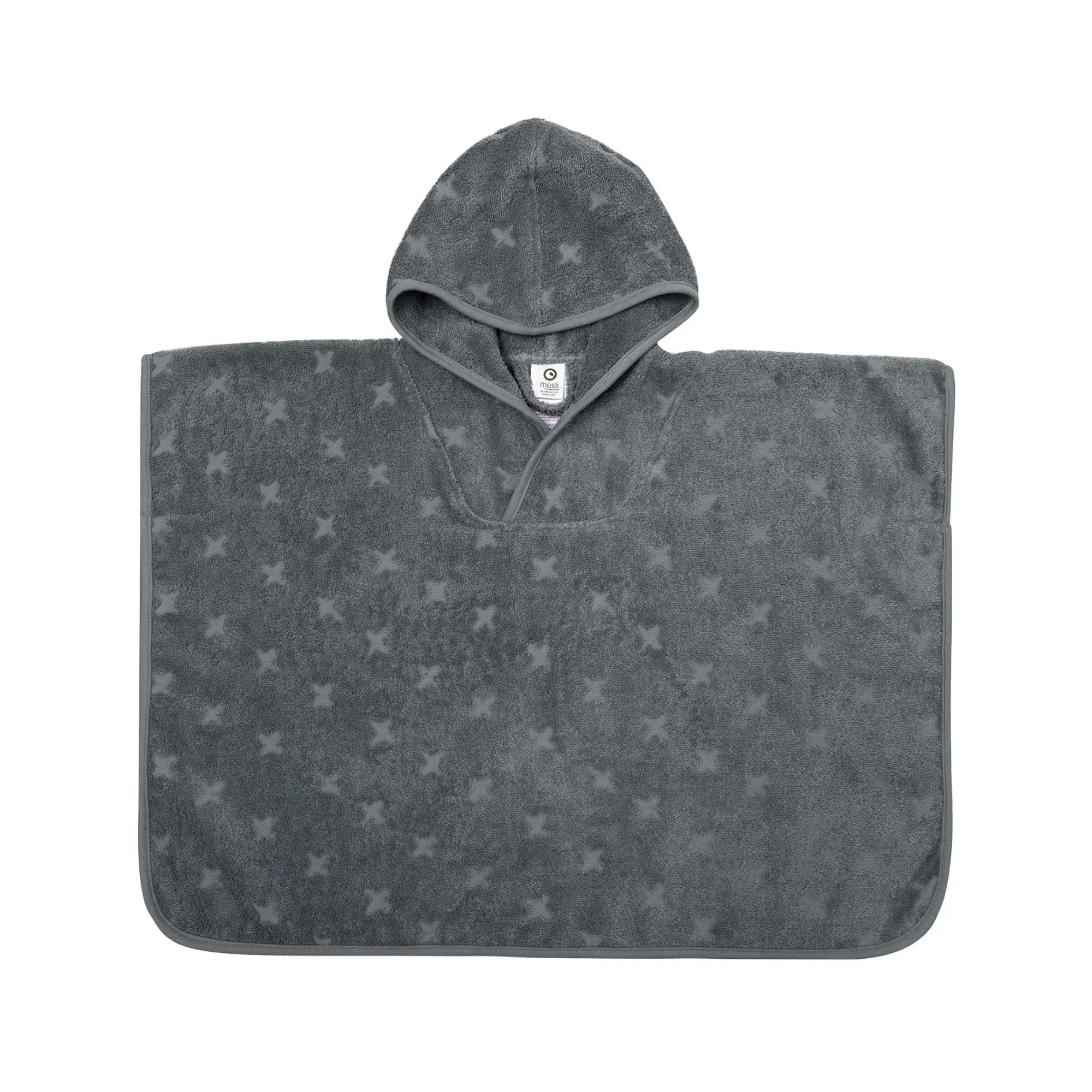 Müsli Badeponcho 2-4 år - 100% økologisk bomull - Mørkeblå med stjerner - Müsli By Green Cotton