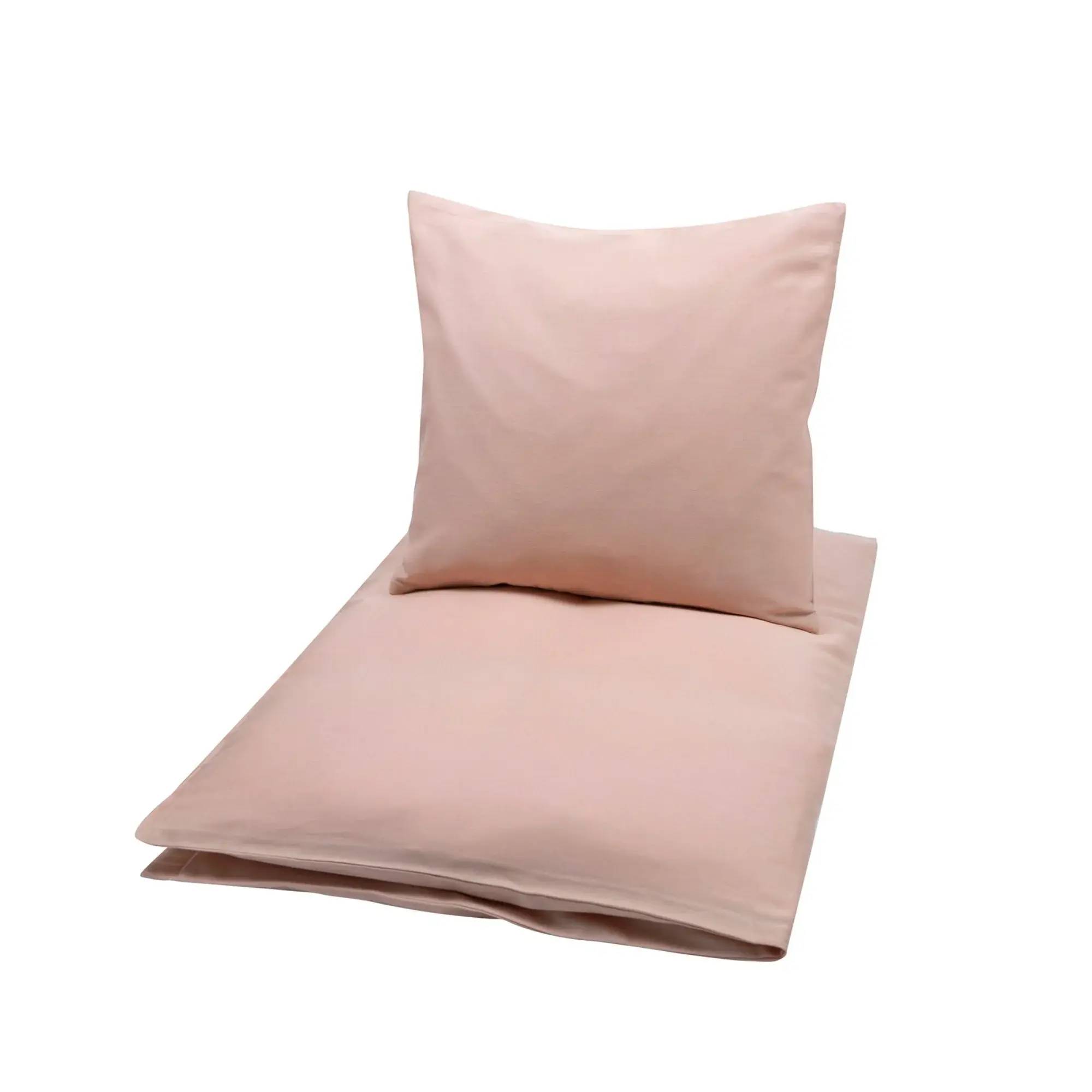 Müsli Baby sengetøy 70x100 cm - 100% økologisk bomull - Ensfarget - Rose Suger