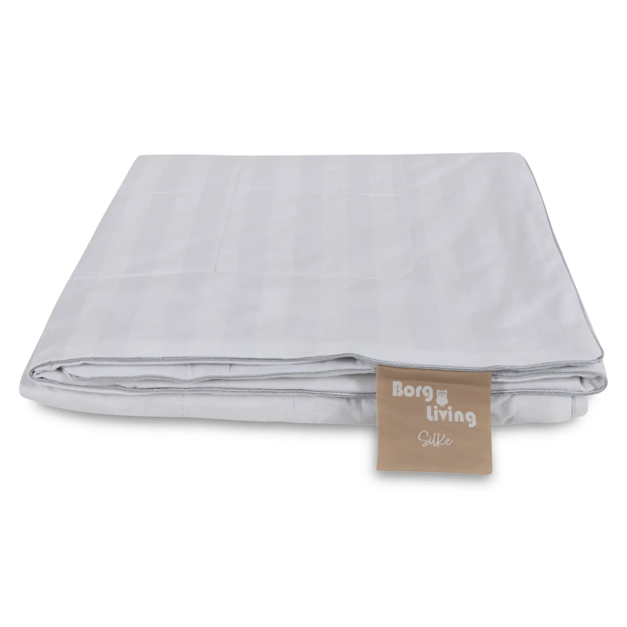 Borg Living Sommer-silkedyne - 100 % mulbærsilke fyll - Temperaturregulerende sommerdyne - 140x200 cm - Borg Living