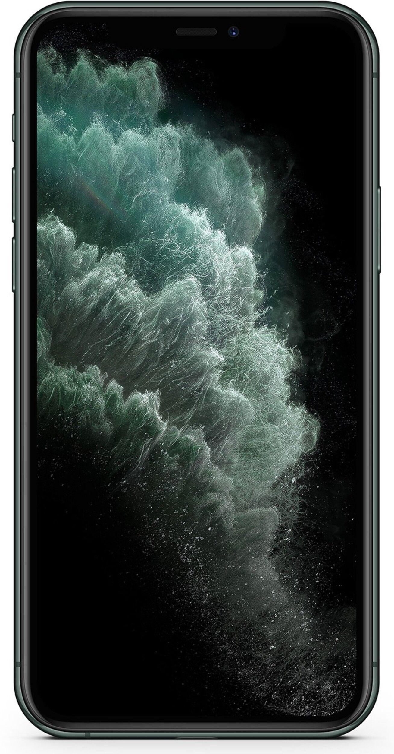Apple Brukt iPhone 11 Pro med garanti - ett års garanti - Okej kosmetisk betingelse - 64GB - Mørkegrønn