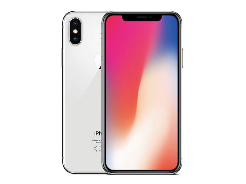 Apple Brukt iPhone X - ett års garanti - Utmärkt kosmetisk betingelse - 256GB - Sølv