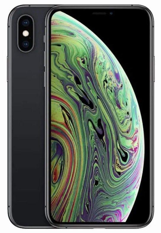 Apple Brukt iPhone Xs Max 1 års garanti - Utmärkt kosmetisk betingelse - 64GB - Mørkegrå