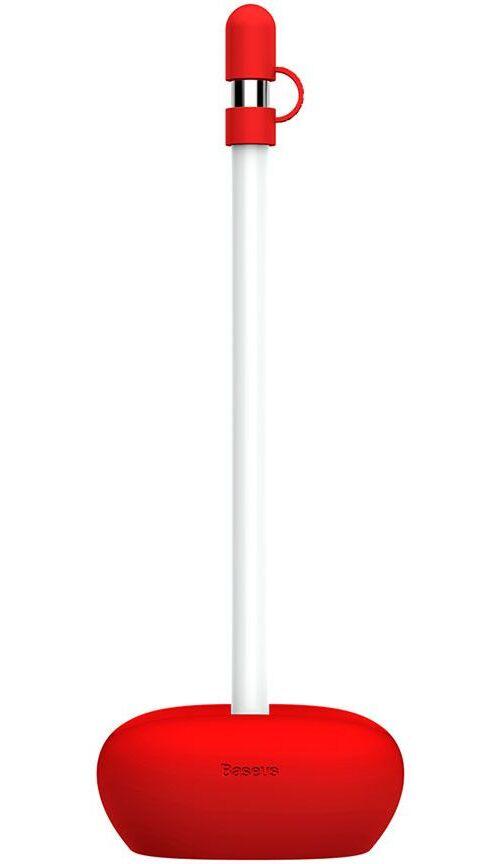 Baseus Baseus Silicone Holder (Apple Pencil) - Rød