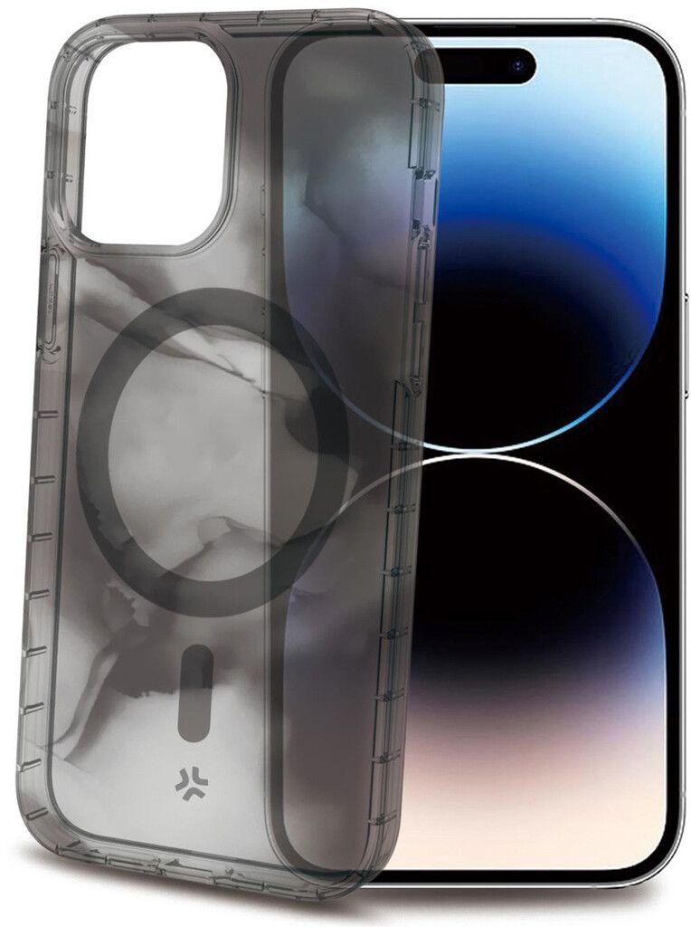 Celly Celly Magshades TPU-deksel med MagSafe (iPhone 15 Pro) - Svart