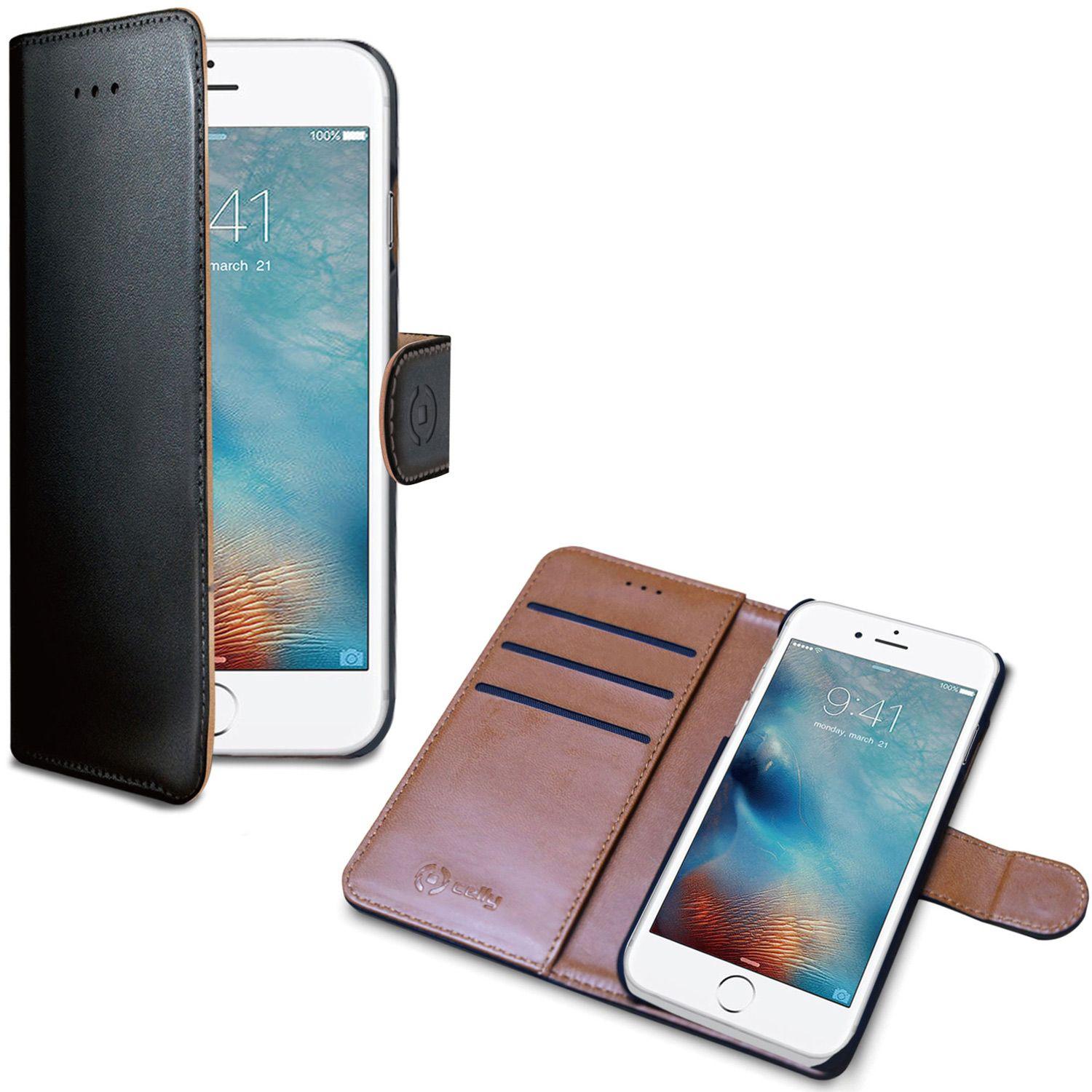 Celly Celly Wallet Case (iPhone 7) - Svart