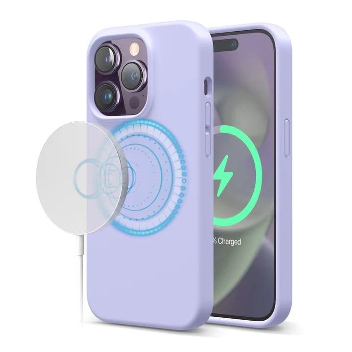 Elago Elago MagSafe silikondeksel (iPhone 14 Plus) - Lilla