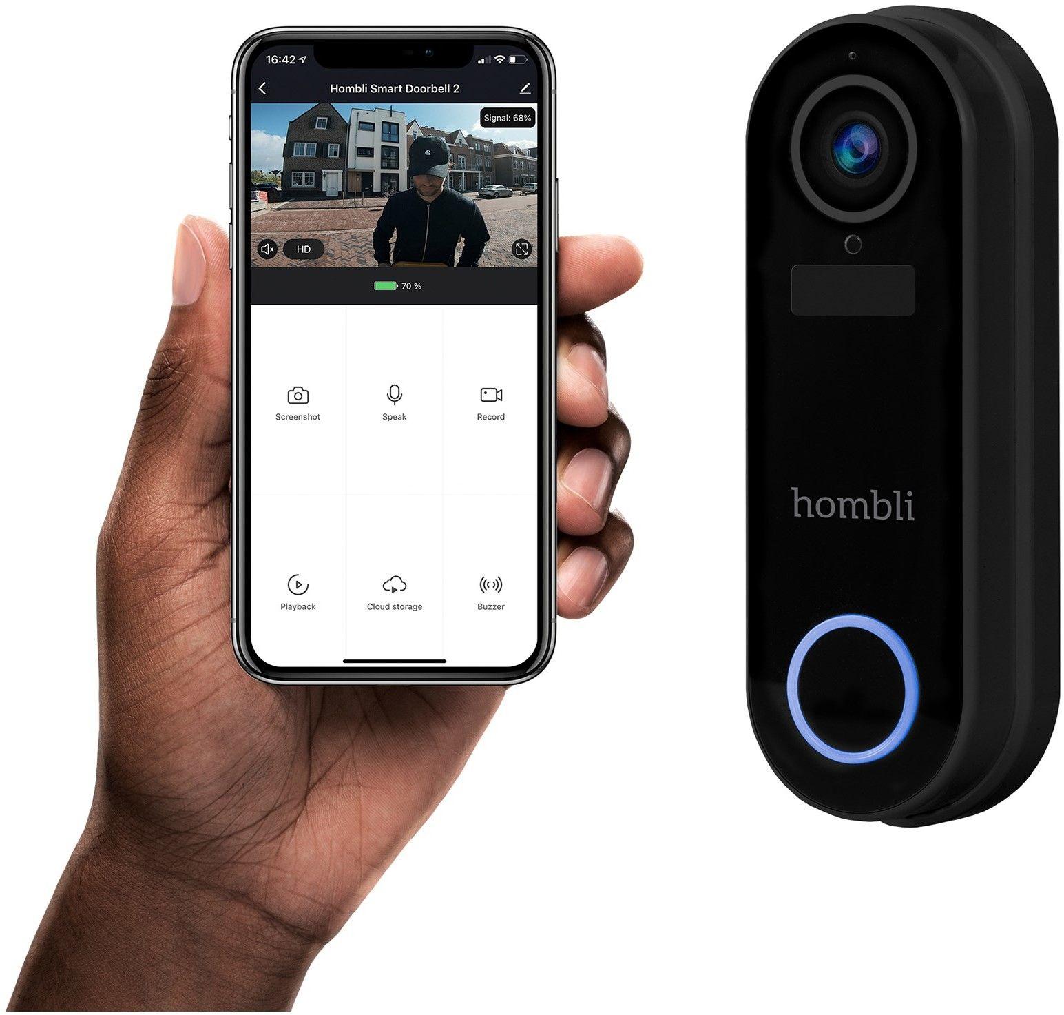 Hombli Hombli Smart ringeklokke 2 - Svart