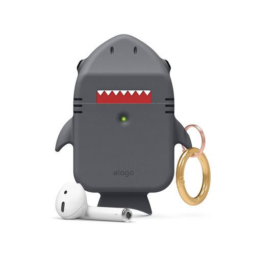 Elago Elago AirPods Shark Design Case (Apple AirPods 1/2) - Grå