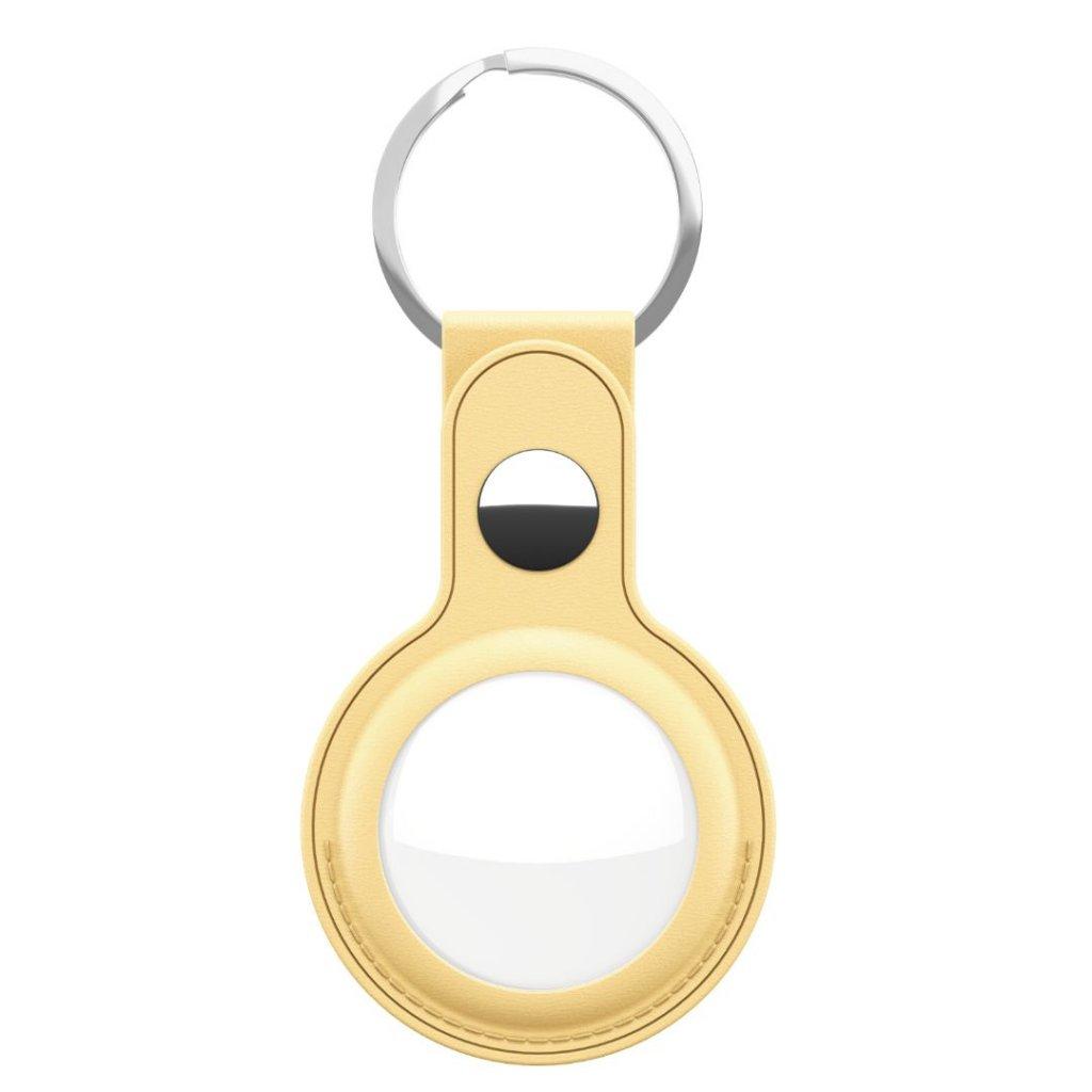 KeyBudz KeyBudz Leather Keyyring (AirTag) - 1-pakke - Gul