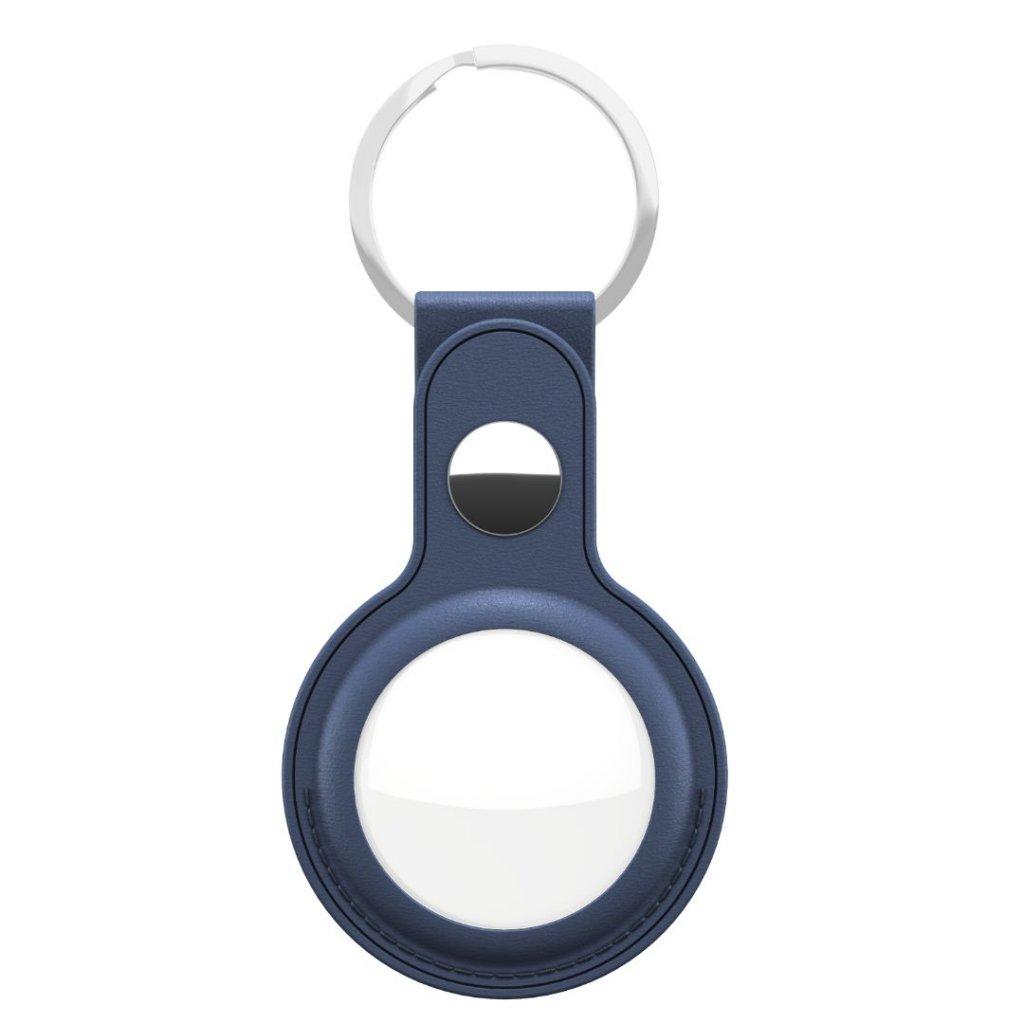 KeyBudz KeyBudz nøkkelring i skinn (AirTag) - 2-pakning - Blå