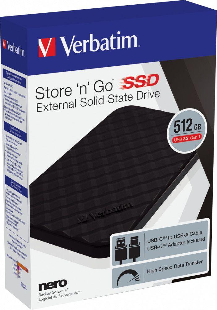 Verbatim Verbatim Store 'n' Go SSD External Drive - 512gb