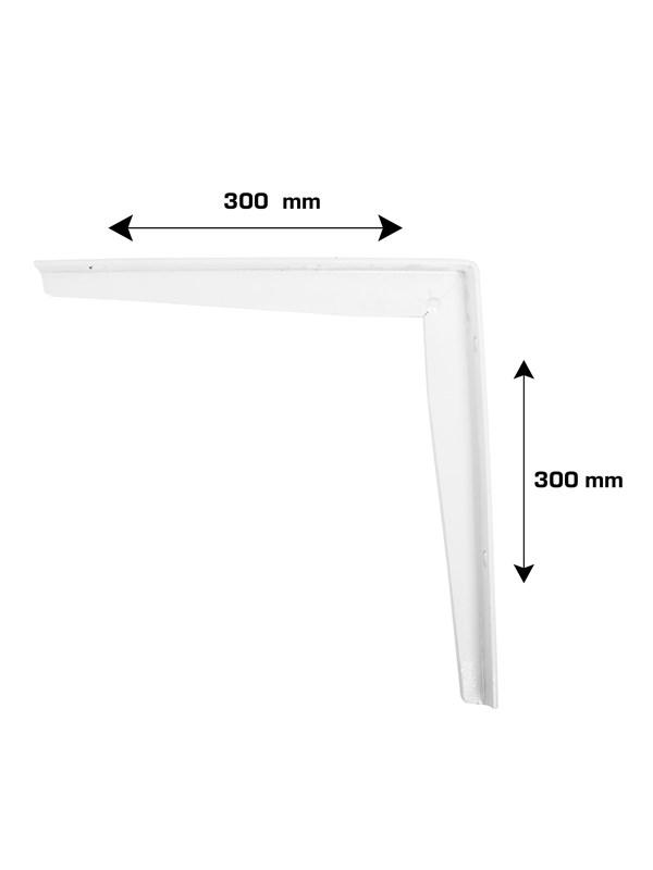 Home>it Home>it Hyllebrakett T-profil 300x300 mm - hvit