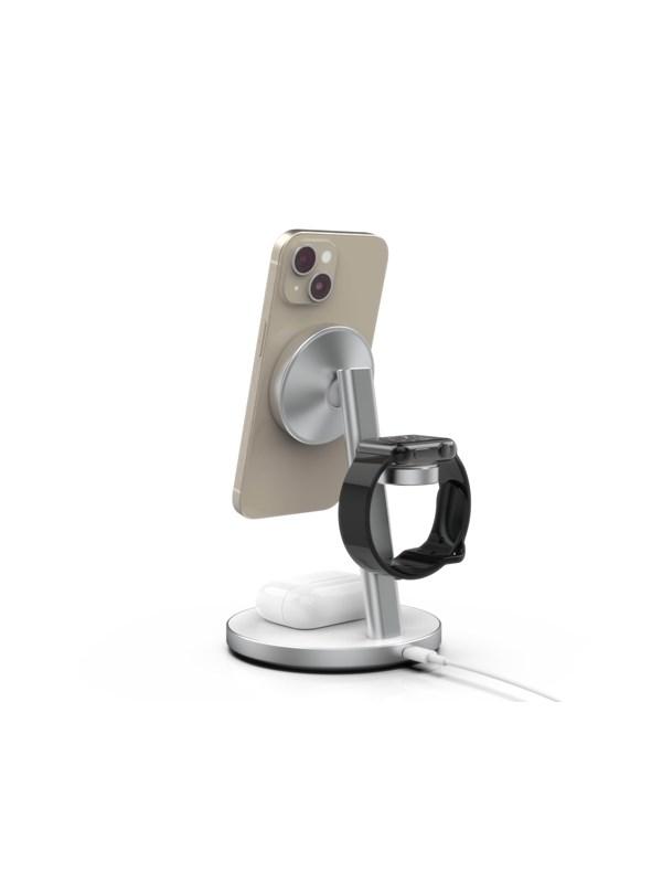 Mobile Origin Mobile Origin Qi2 PowerStand 3in1 with GAN adapter 35W - white/silver
