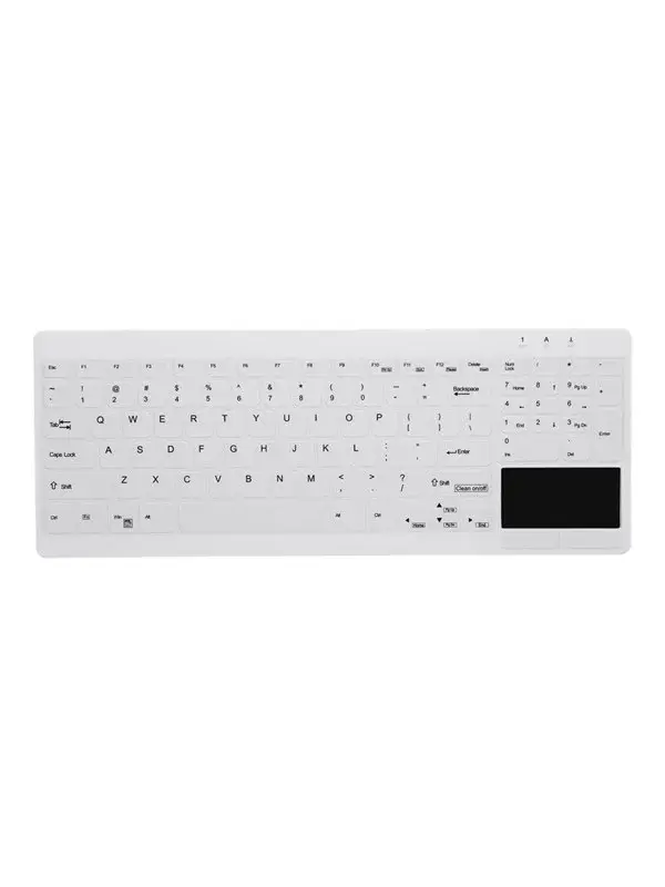 Cherry Cherry Active Key MedicalKey AK-C7412F - keyboard compact - with touchpad - QWERTY - Pan Nordic - white Input Device - Tastatur - Nordisk - Hvit