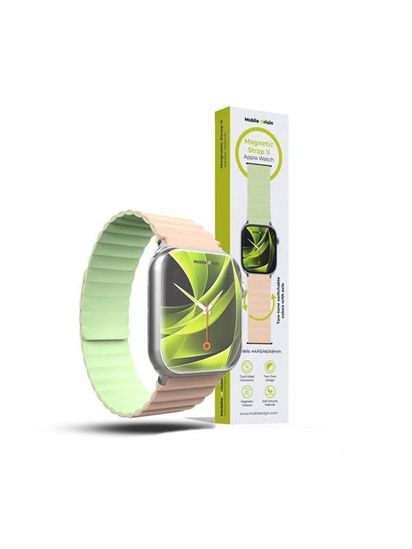 Mobile Origin Mobile Origin Magnetic Watch Strap II - pink/light green - Apple Watch 49mm/46mm/45mm/44mm