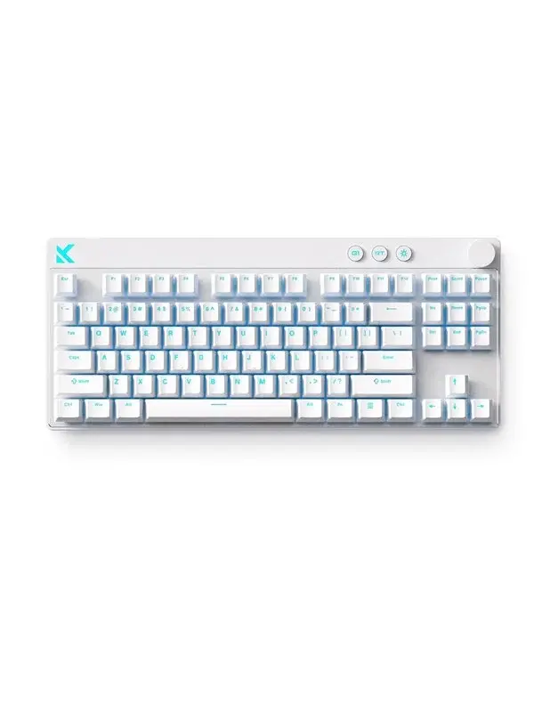 MCHOSE MCHOSE Mix 87 Mount Tai Magnetic Hall Effect - Gamingtastatur - Uten numpad - Engelsk (USA) - Hvit