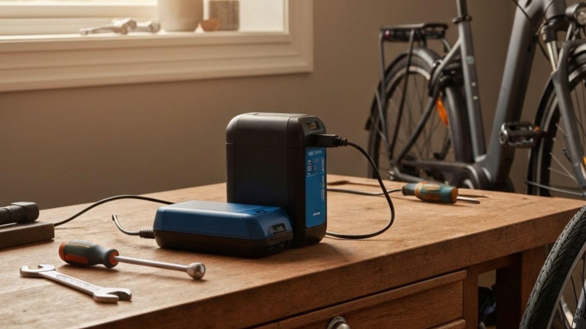 Stemningsbilde for kategorien Elsykkelbatterier og ladere