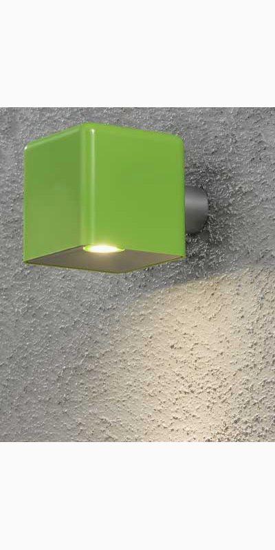 Konstsmide Konstsmide Amalfi vegglampe 3W 12V grønn plast ink trafo + sladd. 7681-600