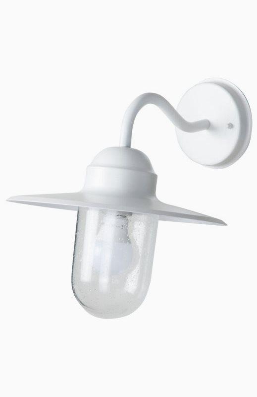 AIRAM AIRAM Arvika veggarmatur IP44 hvit (ikke utstyrt E27 max 60W)