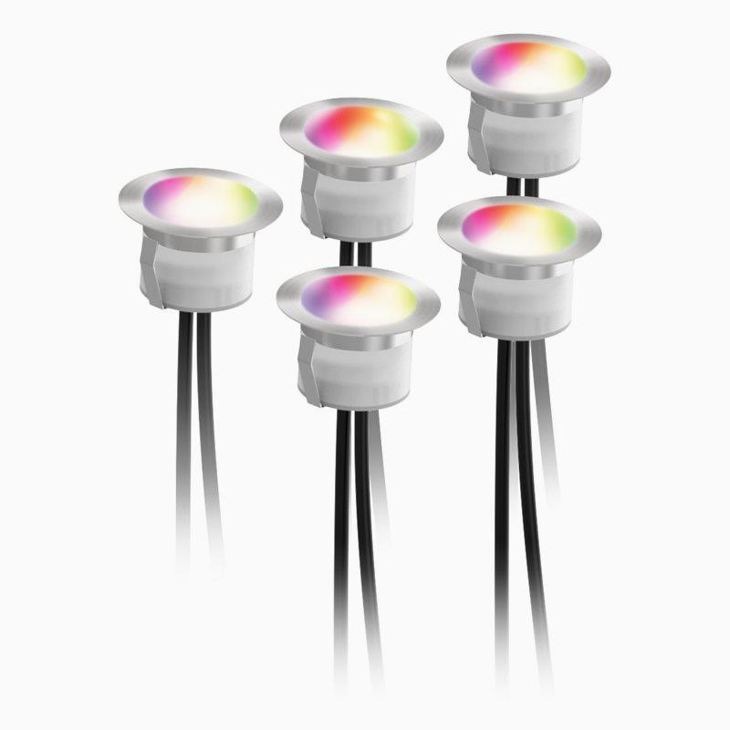 Deltaco Deltaco Smart Home decklight forlengelsessett, 5 lys, varm/RGB