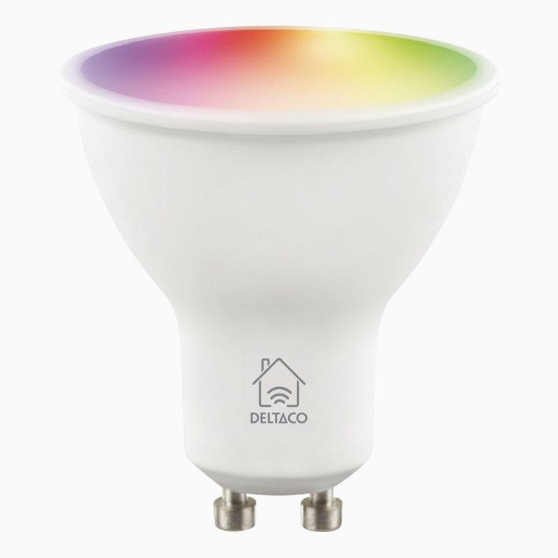 Deltaco Deltaco Smart Home LED-pære GU10, WiFi, 4,7W, 400 lm