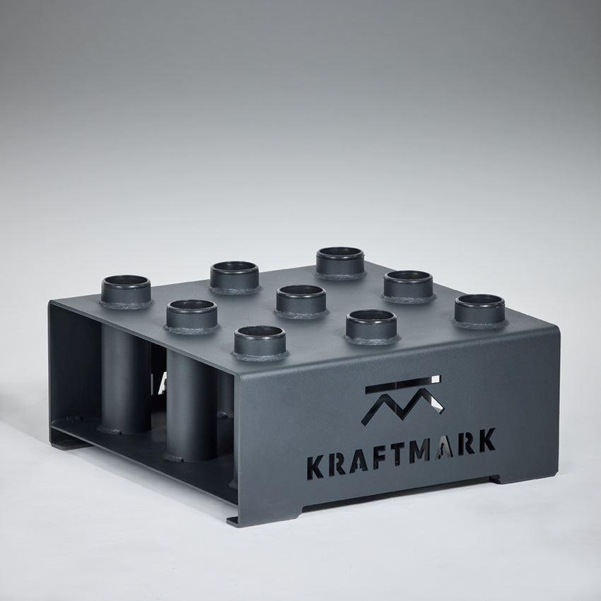 Kraftmark Kraftmark Oppbevaring av treningsutstyr - Vektstangholder 9stk, Stativ Stenger