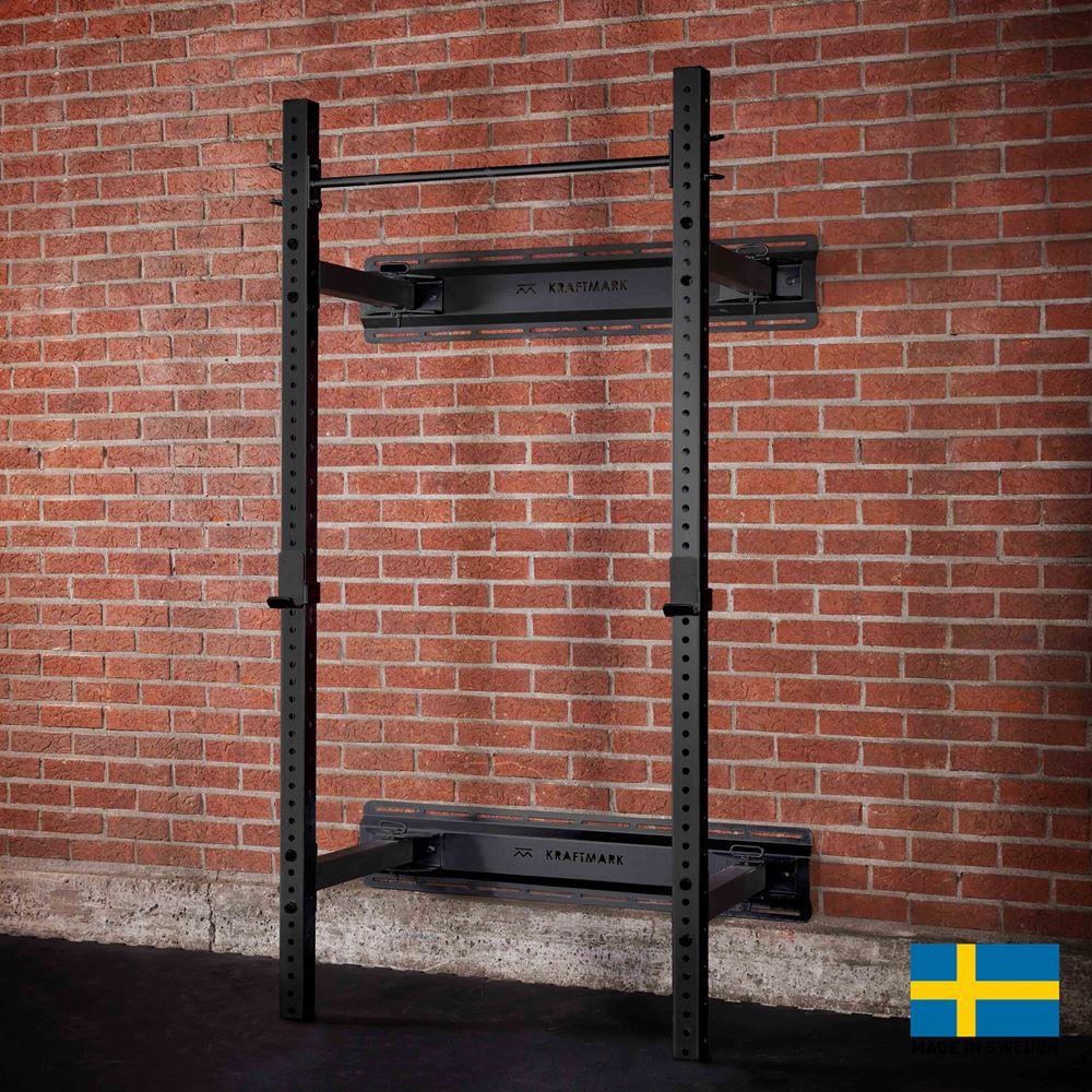 Kraftmark Kraftmark Treningsstativ - Foldback Squat Stand 2.0 Sort, Vektstangstativ