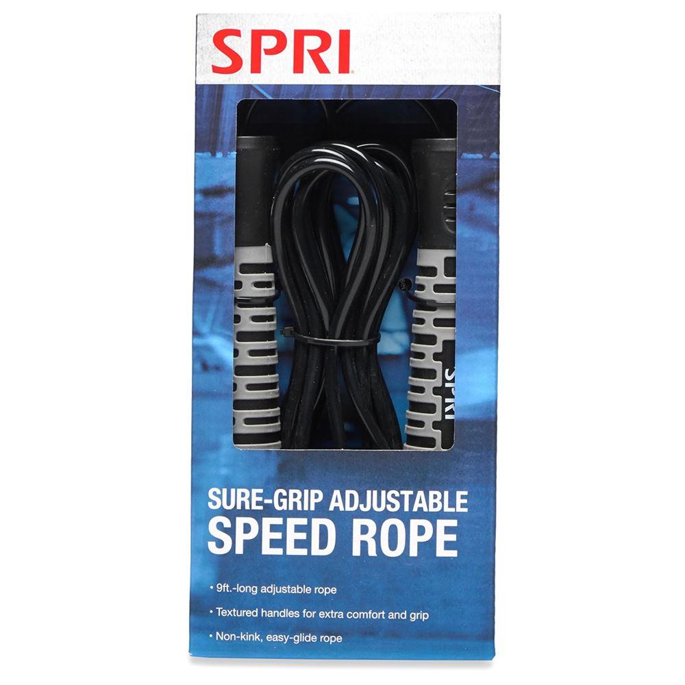 SPRI SPRI Sure-Grip Adjustable Speed Rope, Hoppetau