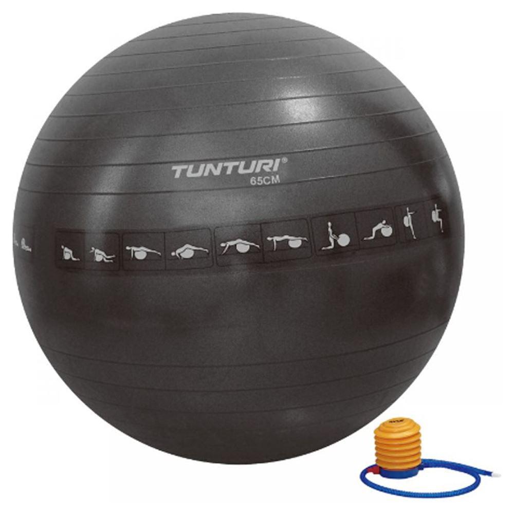 Tunturi Fitness Tunturi Fitness Gymball 65 cm Black, Anti Burst, Gymball