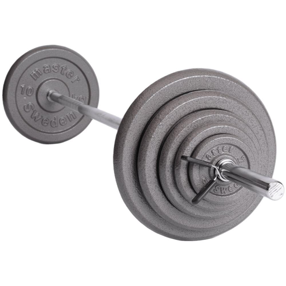 Master Fitness Master Fitness Vektstangsett 25 mm jern – 43 kg, Vektstangsett jern