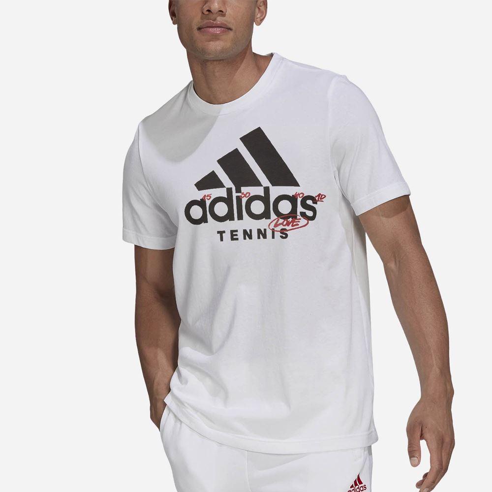 Adidas Adidas Tennis Graphic Logo, Padel- og tennis T-skjorte herre