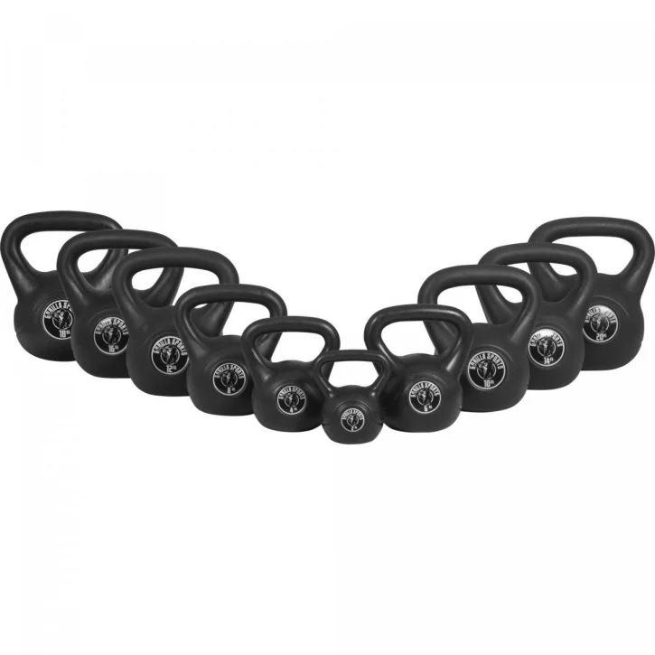 Gorilla Sports Gorilla Sports Kettlebell pakke GS Sort - 113kg, Pakke Kettlebell