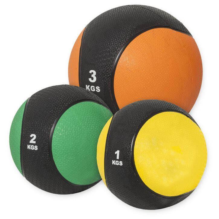 Gorilla Sports Gorilla Sports Medisinballer GS Pakke - 1kg 2kg 3kg, Medisinball