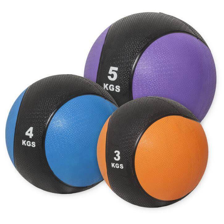Gorilla Sports Gorilla Sports Medisinballer GS Pakke - 3kg 4kg 5kg, Medisinball