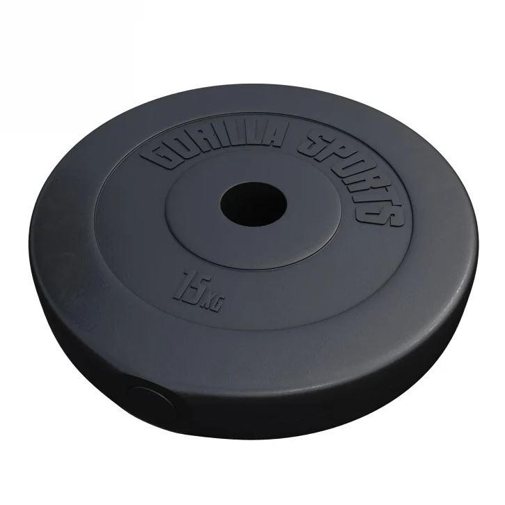 Gorilla Sports Gorilla Sports Vektplater Basic 51 mm Sement - 1,25 kg - 15 kg, Vektplater Plast