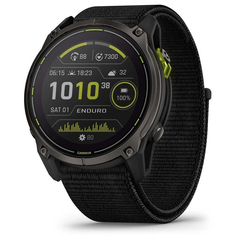 Garmin Garmin Enduro 3. Crbn Gry DLC Ti w/Blk Sport Lo Black