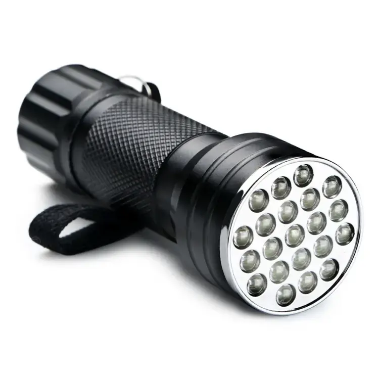 SiGN UV Lommelykt med UV lys, 21 LED-Lyspære 395NM